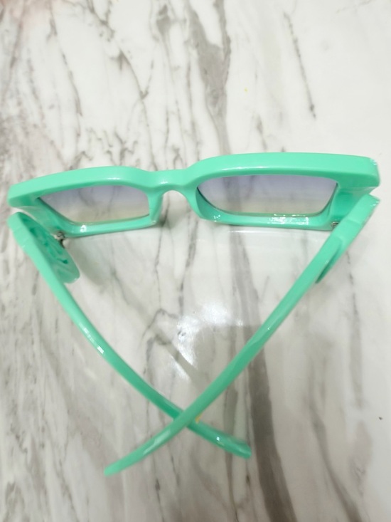 Mint Green Rectangular Sunglasses main image 8